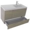 Modern Bathroom Vanity, Wall Mounted, 39